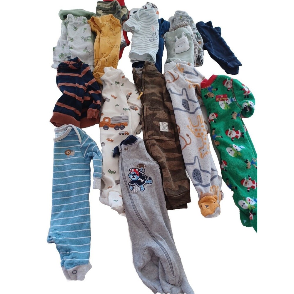 Lot of 20 Pieces Baby Boy Newborn Clothes Sleepers,  One piece